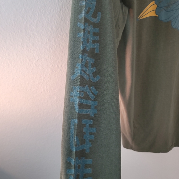 PARALLEL X LEAGUE AXEL LONG SLEEVE SKULL ARMY CREWNECK MENS SHIRT NEW WITH TAGS - Picture 8 of 16